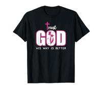 Trust God Plan His Way is Better Christian Faith Jesus Cross Camiseta