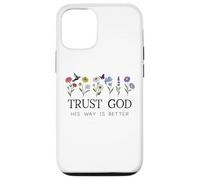 Trust God Sign His Way is Better Christian Faith Over Fear Carcasa para iPhone 12/12 Pro