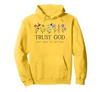 Trust God Sign His Way is Better Christian Faith Over Fear Sudadera con Capucha