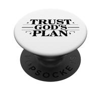 Trust God'S Plan Christian Timing PopSockets PopGrip Adhesivo