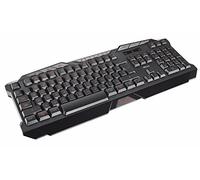 Trust GTX 280 - Teclado para Gaming (iluminación LED, USB, 8 Teclas Multimedia), Negro -Teclado QWERTY Italiano