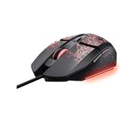 Ratón Trust GXT 113 Felox Alámbrico 6400 DPI Negro Iluminación Multicolor 6 Botones