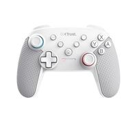 Trust GXT 1246W Muta Mando Nintendo Switch Inalambrico con Bluetooth, Vibración Dual Shock, Sensor de Control, Función Turbo, 15h de Juego, Controller para Nintendo Switch, Lite, OLED, Blanco