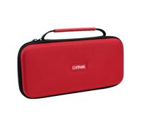 GXTrust 1251RB Funda para Nintendo Switch 2, Funda Protectora Dura, Carcasa Estuche Rigido de Transporte para Consola y Accesorios, Bolsillo para 4 Joy-Cons y 12 Cartuchos de Juego, Rojo / Azul