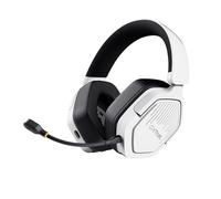 Trust GXT 1493W Ravox Cascos Gaming Inalámbricos Bluetooth + 2.4GHz PS5 PS4 PC Switch Xbox Mobile, Altavoces 50mm, Batería de 70 Horas, Baja Latencia, Auriculares Inalámbricos Over-Ear, Blanco