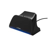 Trust GXT 255 Cargador Mando PS5 DualSense, Cargador PlayStation 5 con Diseño Place-on, Carga Rápida, Iluminación LED, Alfombrilla Antideslizante, Cable USB-C-C Incluido, Accesorios PS5, Negro