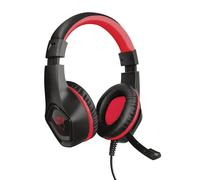 Trust gxt 404r rana auriculares alámbrico diadema juego negro, rojo