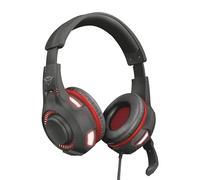 Trust GXT 407 Ravu Auriculares para Gaming con iluminación para PC y Laptop, Negro