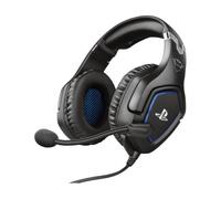 GXTrust 488 Forze Cascos PS4 y PS5 Auriculares de Gaming Licencia Oficial para PlayStation, Micrófono Plegable, Altavoces Activos de 50 mm, Cable Trenzado Nailon 1.2 m, Negro