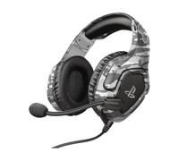 GXTrust 488 Forze-G Cascos PS4 y PS5 Auriculares de Gaming, Licencia Oficial para PlayStation, Micrófono Plegable, Altavoces Activos de 50 mm, Cable Trenzado Nailon 1.2 m, Gris