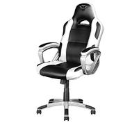 Trust GXT 705W Ryon Silla Gaming ergonómica, diseñada para jugar cómodamente durante horas, blanco