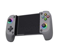 Trust GXT 735G Mylox Mando para Móvil Bluetooth, Iphone/Android / PS5 / Xbox, 12h de Juego, Doble Vibración, Iluminación LED RGB, Gamepad Inalambrico para Movil, Accesorios Gaming, Gris