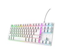 Trust gxt 833w thado tkl teclado juego usb qwerty español blanco