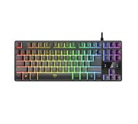 Trust - GXT 833 Thado teclado Juego USB Español Negro, Plata