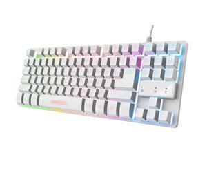 Trust GXT 833W THADO Teclado USB QWERTY Inglés de EE.UU. Blanco