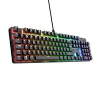 Teclado Gaming Trust GXT 871 Zora Mecánico RGB USB QWERTY Español Aluminio Negro