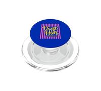 Trust Him Salmo 56 3 Diseño de versículo bíblico de fe Cristiana PopSockets PopGrip para MagSafe