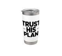 Trust His Plan Vaso térmico de acero inoxidable de doble pared