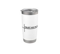 Trust His Plan Vaso térmico de acero inoxidable de doble pared