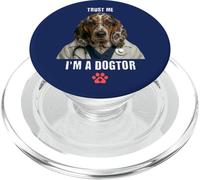 Trust I'm A Dogtor Funny Basset Hound Veterinario Cirujano PopSockets PopGrip para MagSafe