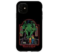 Trust in God Alien Sarcastic Retro Vintage Funny Adult Humor Carcasa para iPhone 11
