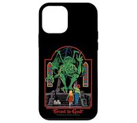Trust in God Alien Sarcastic Retro Vintage Funny Adult Humor Carcasa para iPhone 12 mini