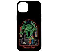 Trust in God Alien Sarcastic Retro Vintage Funny Adult Humor Carcasa para iPhone 14 Plus