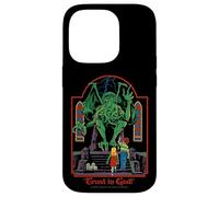 Trust in God Alien Sarcastic Retro Vintage Funny Adult Humor Carcasa para iPhone 14 Pro
