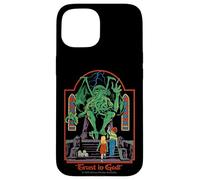 Trust in God Alien Sarcastic Retro Vintage Funny Adult Humor Carcasa para iPhone 15