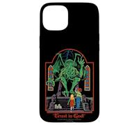 Trust in God Alien Sarcastic Retro Vintage Funny Adult Humor Carcasa para iPhone 15 Plus
