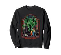 Trust in God Alien Sarcastic Retro Vintage Funny Adult Humor Sudadera