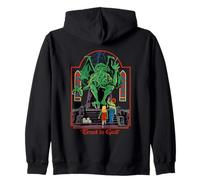 Trust in God Alien Sarcastic Retro Vintage Funny Adult Humor Sudadera con Capucha