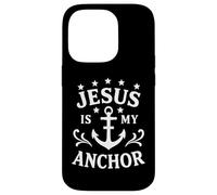 Trust in Jesus Anchor Christian Message Jesus is God Carcasa para iPhone 14 Pro