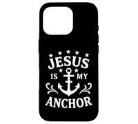 Trust in Jesus Anchor Christian Message Jesus is God Carcasa para iPhone 16 Pro