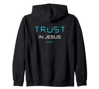 Trust in Jesus - Christian Faith Inspirational Reminder Sudadera con Capucha