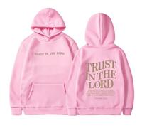Trust In The Lord Essential - Sudaderas con capucha para mujer, manga larga con capucha, ropa de otoño para mujer, trajes estéticos, cómodos, suaves, finos, holgados, frescos y lindos, Rd2., 3XL