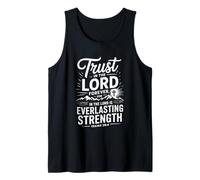 Trust In The Lord Forever Isaías 26 4 Verso de la Biblia Cristiano Camiseta sin Mangas