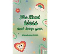 Trust in the Lord with All Your Heart: Christian Notebook with Green Gradient Retro Groovy Text | Proverbs 3:5 Scripture Journal
