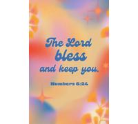 Trust in the Lord with All Your Heart: Christian Notebook with Orange Gradient Retro Groovy Font | Proverbs 3:5 Scripture Journal (5.5 x 8.5, 100 Pages)