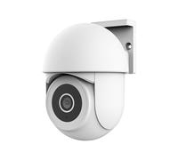 Trust IPCAM-3900 Cámara Vigilancia WiFi Exterior, Camara 360° con Visión Nocturna, Luz/Sirena/Micrófono Incorporados, Detección de Personas, Cámara con App, Videovigilancia, Blanco