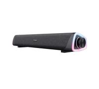 Trust Liro Barra de Sonido PC 12W, Soundbar Estéreo con Iluminación LED RGB, Conexión Audio 3,5 mm, Altavoces PC Alimentación USB, Altavoz PC Ordenador Portátil Tablet Smartphone TV, Negro