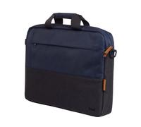 Trust Lisboa Maletín Portátil 16", Funda Portatil 16 Pulgadas con Correa para Carrito, Bolso Hombre de Plástico Reciclado con Tracolla, Mujer Universidad Negocio Trabajo Ordenador - Azul