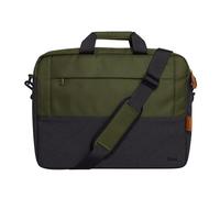 Trust Lisboa Maletín Portátil 16", Funda Portatil 16 Pulgadas con Correa para Carrito, Bolso Hombre de Plástico Reciclado con Tracolla, Mujer Universidad Negocio Trabajo Ordenador - Verde
