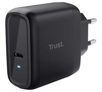 Trust Maxo Cargador USB-C de 65W, 75% de Material Reciclado, Cargador Rápido con Cable USB-C de 2m, Adaptador de Corriente para iPhone, iPad, Samsung Galaxy, Steam Deck, Smartphones, Tablets