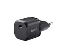 Trust Maxo Cargador USB C Carga Rápida 20W PD, Adaptador de Corriente sin Cable, Cargador de Pared, Enchufe USB-C para iPhone 14/14 Pro Max, iPad, Samsung Galaxy S23 S22 S21, Xiaomi - Negro