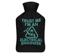 Trust Me I Am A Electrical Engineer - Botella de agua de goma con cubierta de felpa suave, bolsa de agua caliente para invierno, manos y pies, protección contra el frío, 1000 ml
