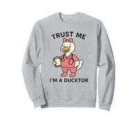 Trust Me I'm a Ducktor Funny Female Duck Nurse Quack Doctor Sudadera