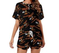 Trust Me I'm A Lawyer - Bonito conjunto de pijama para mujer, 2 piezas, manga corta, ropa de dormir y pantalones cortos, Estilo:, 4XL