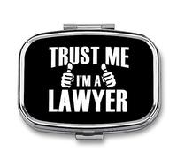 Trust Me, I'm A Lawyer - Pastillero portátil para organizar pastillas de viaje, pastillero para bolsillo