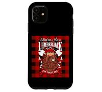 Trust Me I'm a Lumberjack Red Checked Pattern Design Graphic Carcasa para iPhone 11
